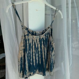 Tie-dye flowy tank top